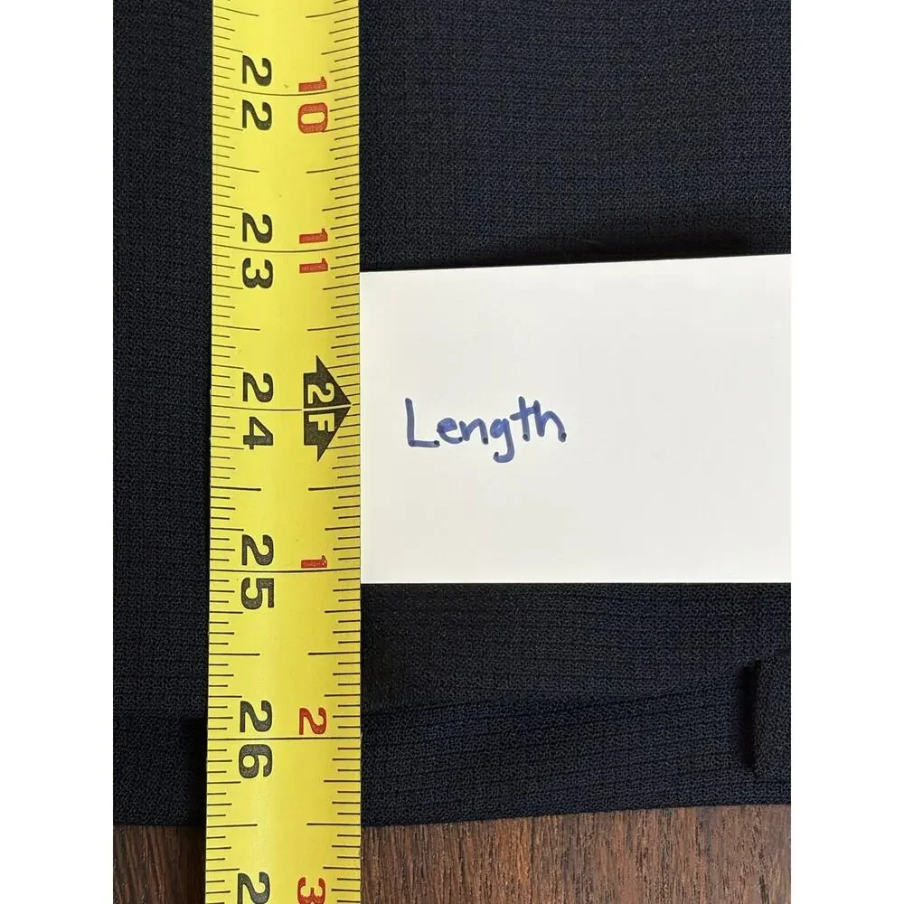 Merci Italia Navy & Black Tuxedo Blazer Shawl Collar Size 46 IT 10 US - Picture 10 of 10